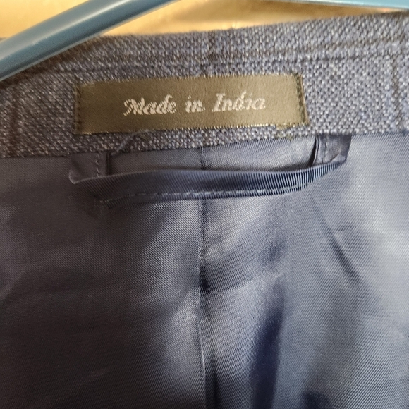 Lauren Ralph Lauren Mens Navy Glen Plaid 2 Button Blazer |46L| - Picture 6 of 10